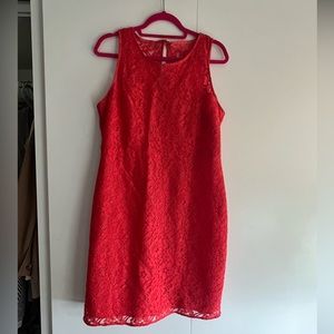 JCREW Collection Pamela dress in Leavers Lace Coral